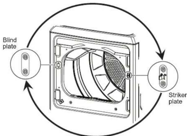 GE HTX26GASWWS - B REVERSING THE DOOR - GLASS PANEL DOOR MODELS (cont.) - 1