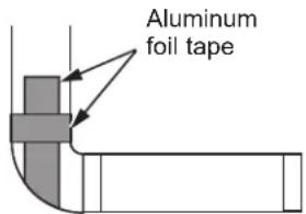 GE HTX26GASWWS - ADDING ELBOW AND DUCT FOR EXHAUST TO LEFT OR RIGHT SIDE OF CABINET (cont.) - 1