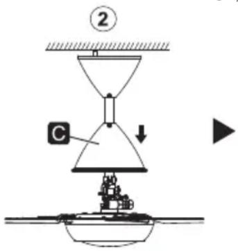 PANASONIC F-60FV2 - Fix the Canopy - 2