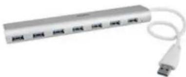 StarTech.com ST73007UA - 7-Port Compact USB 3.0 Hub with Built-in Cable - 1