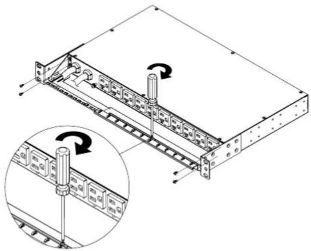 CyberPower PDU32MHVCEE18AT - Step 2. Cord Retention Tray Installation (optional) - 1