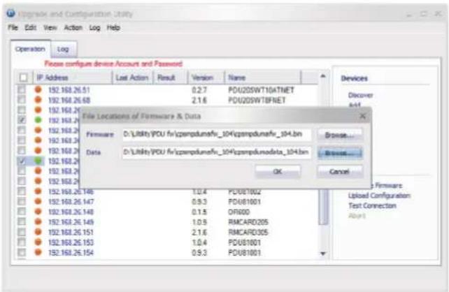 CyberPower PDU13103 - Select Upgrade Firmware. - 1
