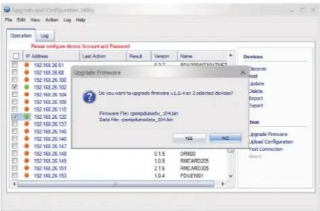 CyberPower PDU13103 - Select Upgrade Firmware. - 2