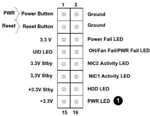 Supermicro X12SDV-8C-SPT8F - Power LED - 1
