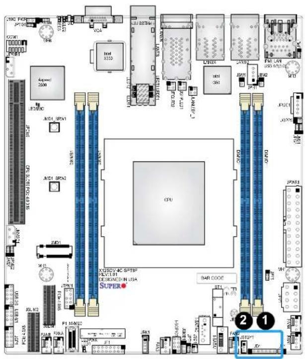 Supermicro X12SDV-8C-SPT8F - Standby Power - 1