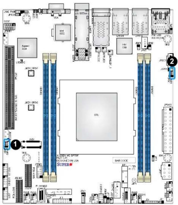 Supermicro X12SDV-8C-SPT8F - OCuLink Selection - 1