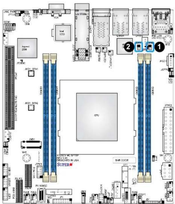 Supermicro X12SDV-8C-SPT8F - IPMI Share LAN Enable/Disable - 1