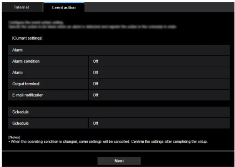 i-PRO WV-S2236LG-B - Configure an event action [Event action] - 1