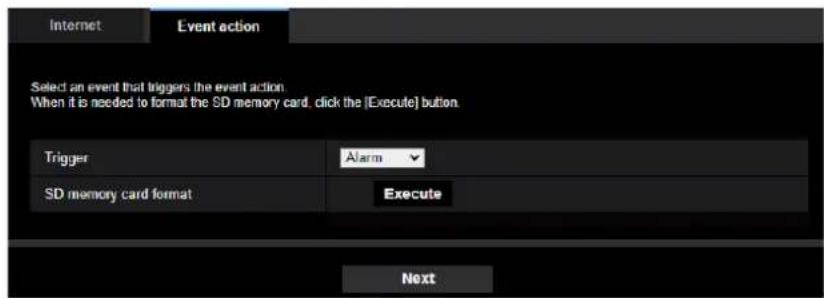 i-PRO WV-S2236LG-B - Configure the schedule/alarm (event function type setup menu) - 1