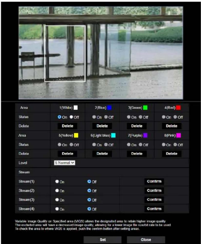 i-PRO WV-S2236LG-B - Configure the VIQS area - 1
