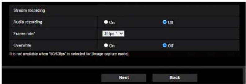 i-PRO WV-S2236LG-B - Schedule: Set SD memory recording (video recording setup menu) - 1