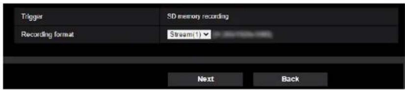 i-PRO WV-S2236LG-B - Schedule: Configure SD recording (schedule function type setup menu) - 1