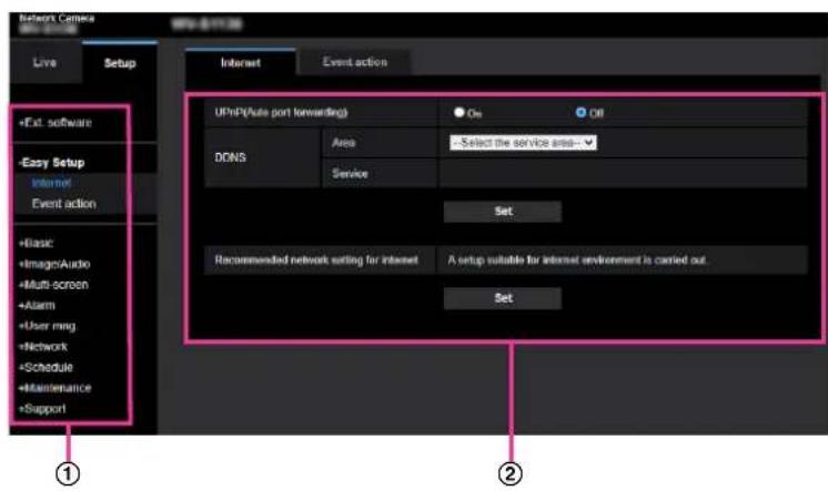 i-PRO WV-S2236LG-B - How to operate the setup menu - 1