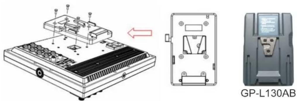 Delvcam DELV-SDI-10-VM - DV Battery Mount Plate Specification: - 1