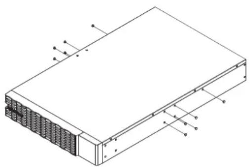 CyberPower BP192VL2U01 - Step 2: Rackmount ear &amp; hanging bracket installation - 1