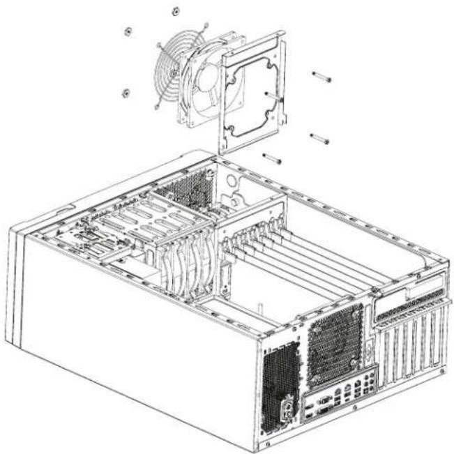 Supermicro SuperServer SYS-730A-I - Replacing or Installing the Rear Fan - 1