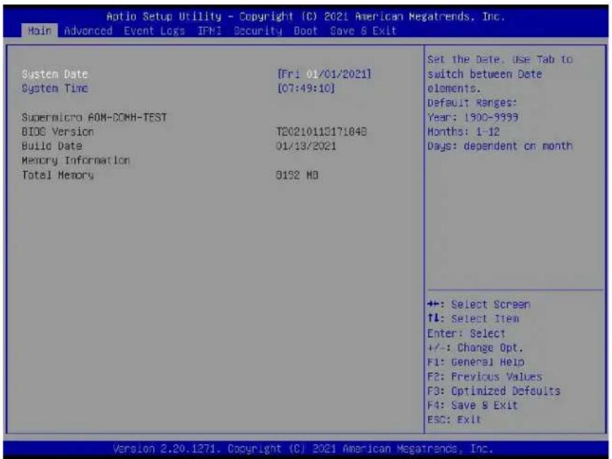 Supermicro X11SDC-8C - Main Setup - 1