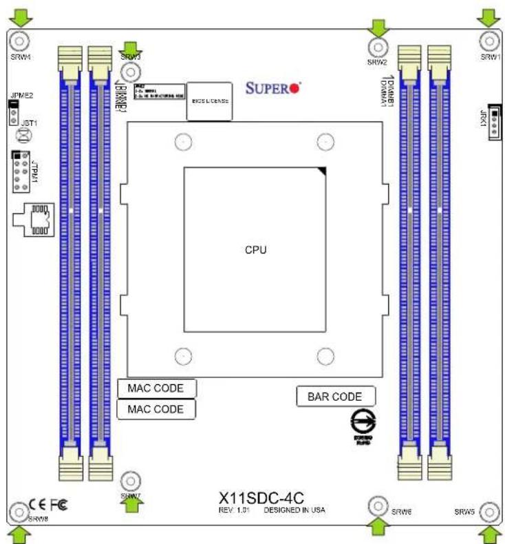 Supermicro X11SDC-8C - Tools Needed - 1