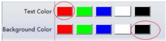 Text Color Background Color