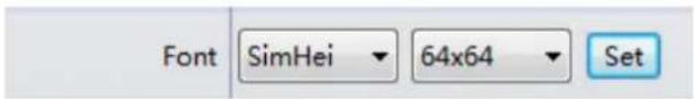 DVDO MATRIX-8080-C - Set the text font type and font size. - 1