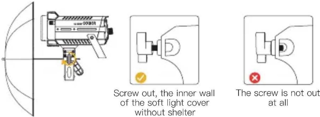 COLBOR CL120R - Install the soft light umbrella - 1