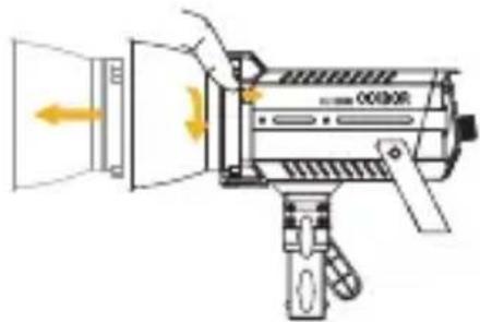 COLBOR CL120R - Installation and removal of reflector - 2