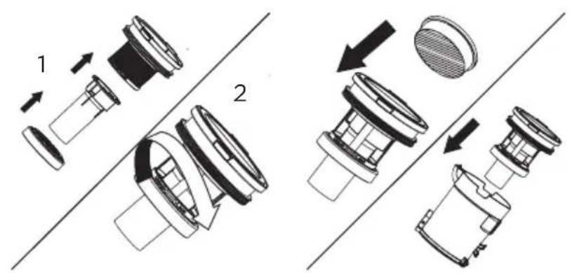 MIDEA MPO6AUBK - Cleaning The Filters - 4
