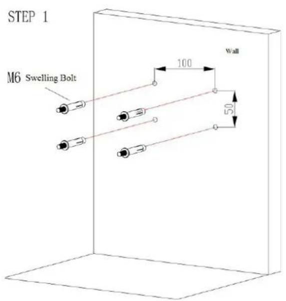 Alfatron ALF-20X-SDIC - 1) Wall Mounting: - 2