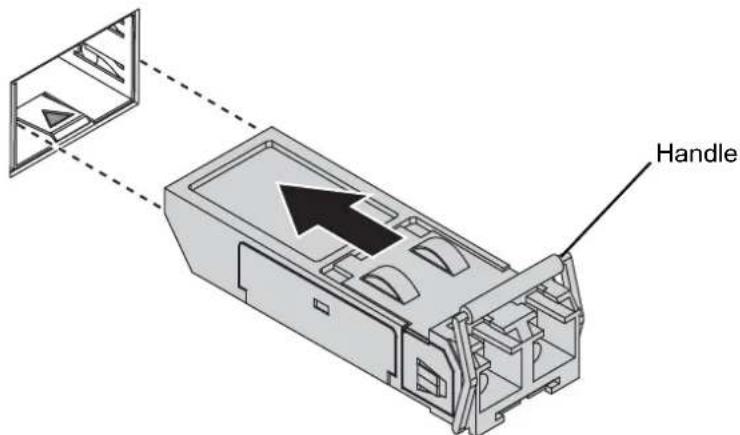 Advantech EKI-2741LXI-BE - Installing SFP Modules - 1