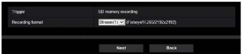 i-PRO WV-X4173 - Alarm: Configure the alarm recording image (Alarm function type setup menu) - 1