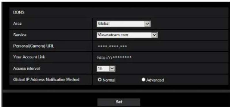 i-PRO WV-X4173 - Procedure to register information for the "Viewnetcam.com" service - 2