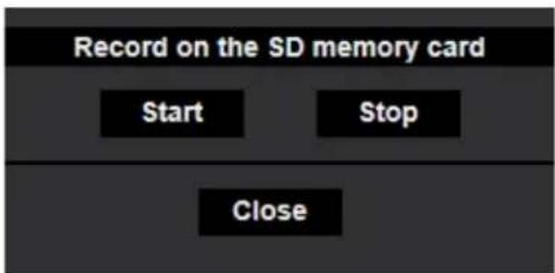 i-PRO WV-X4173 - Record images on the SD memory card manually - 2