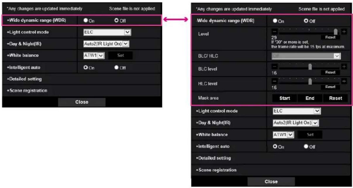 i-PRO WV-X4173 - Configure the settings relating to image quality (“Image adjust” setup menu) - 2