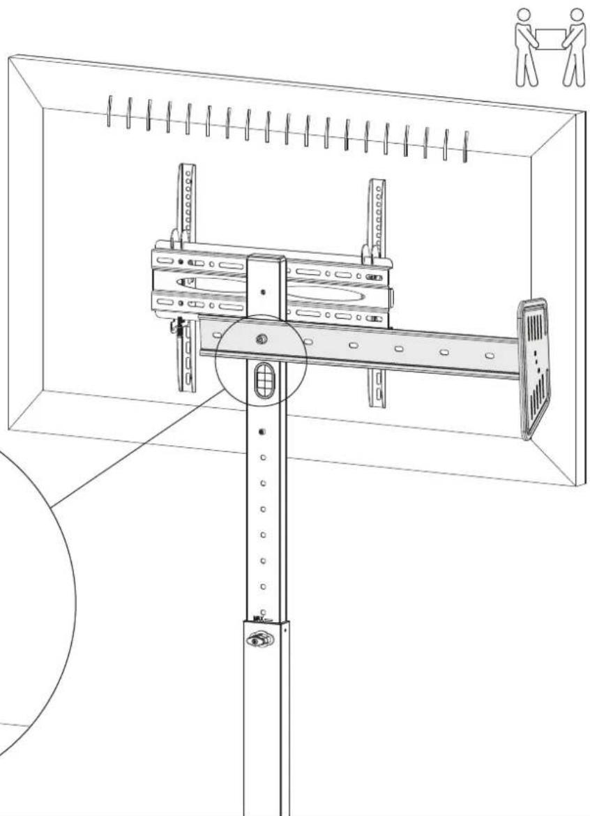 Atdec AD-TVAC-CM-B - A2. Attach the Camera Mount Assembly to the cart - 1