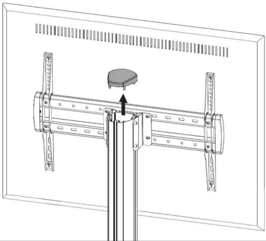 Atdec AD-TVAC-CM-W - C2. Remove Top Cap from the cart - 1
