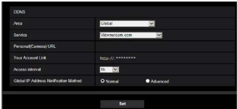 i-PRO WV-S4576LM - Procedure to register information for the "Viewnetcam.com" service - 1