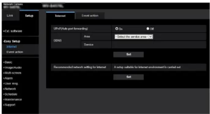 i-PRO WV-S4576LM - How to display the setup menu - 1