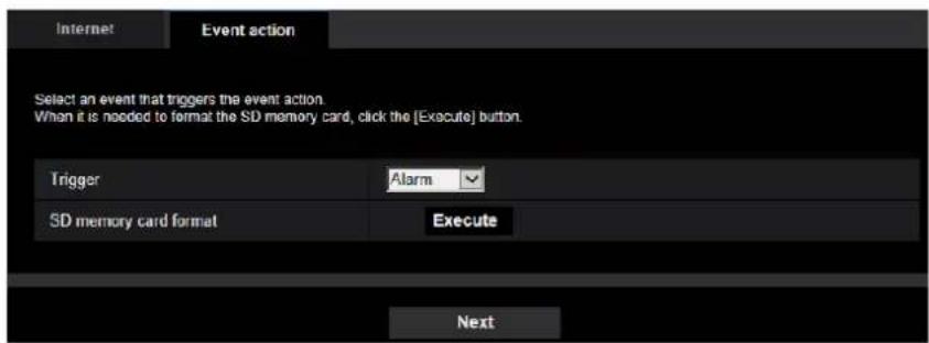 i-PRO WV-S4576LM - Configure the schedule/alarm (event function type setup menu) - 1