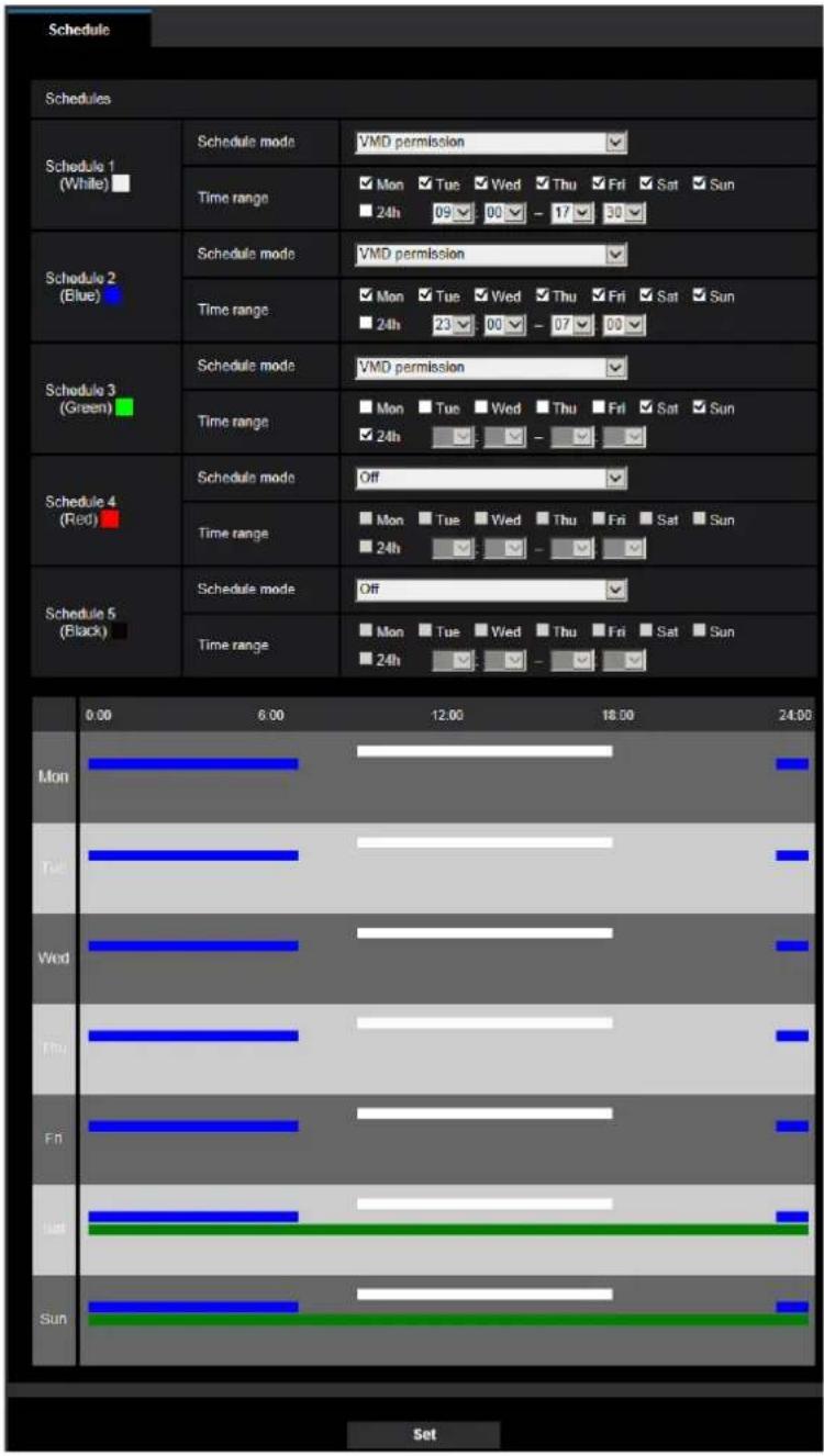 i-PRO WV-S4576LM - [Schedule] - 1