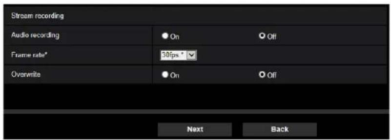 i-PRO WV-S4576LM - Schedule: Set SD memory recording (video recording setup menu) - 1