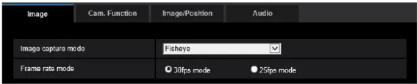i-PRO WV-S4576LM - Configure the settings relating to the image capture mode [Image] - 1