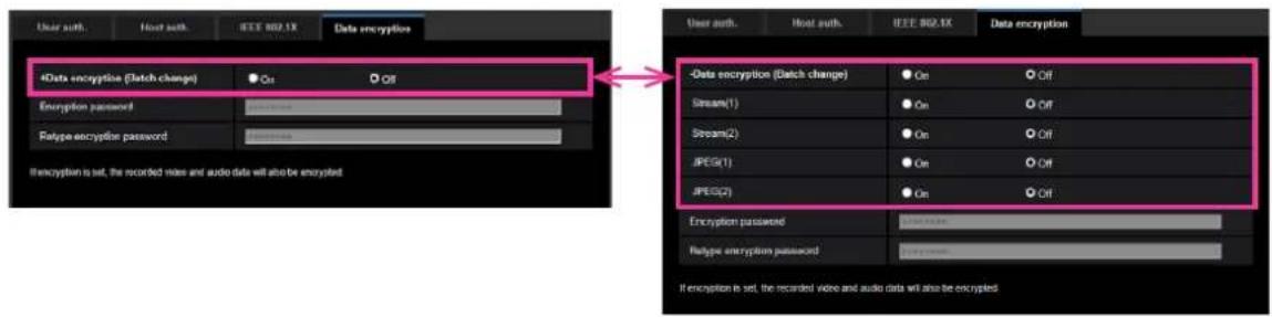 i-PRO WV-S4576LM - Configure the data encryption settings [Data encryption] - 1