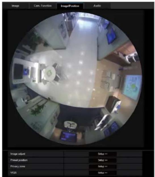 i-PRO WV-S4576LM - Configure the settings relating to image adjust, back focus \4576 \4176, preset position, privacy zone and VIQS [Image/Position] - 1