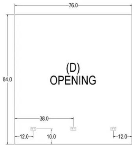 (D) OPENING 84.0 76.0 38.0 12.0 10.0 12.0