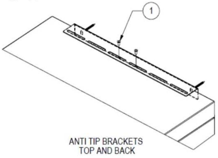 ANTI TIP BRACKETS TOP AND BACK