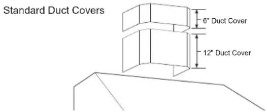 Café CV48SSLSS - OPTIONAL DUCT COVER ACCESSORIES - 1