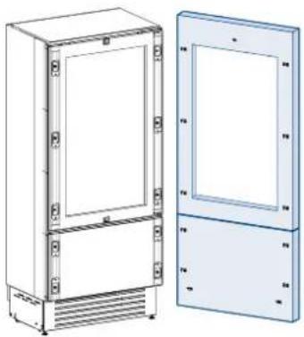 Fhiaba KS4490FZ6IASS - Decorative panels layout for Fridge with glass door Brilliance - 1