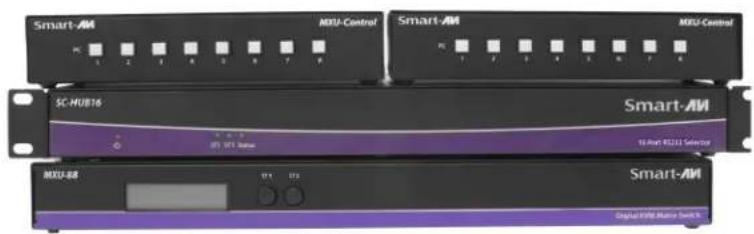Smart-AM MOTU-Control Smart-AM MOTU-Control SC-HUB16 Smart-AM 10-Pref R2221 Selector MXU-88 Digital Media Manager Switch