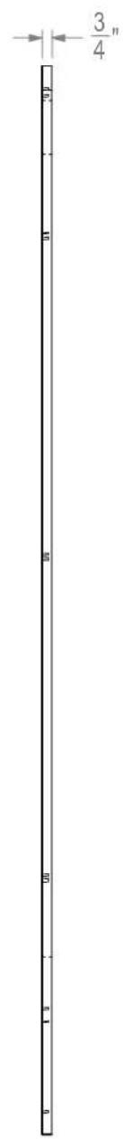 Perlick CC24C - INCH COLUMN GLASS DOOR TEMPLATE FOR 4" TOE KICK - 2