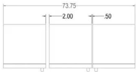 Perlick CC24C - MINIMUM SPACING REQUIRED BETWEEN ADJACENT CABINETS TO AVOID DOOR SWING INTERFERENCE CONTINUED. - 4